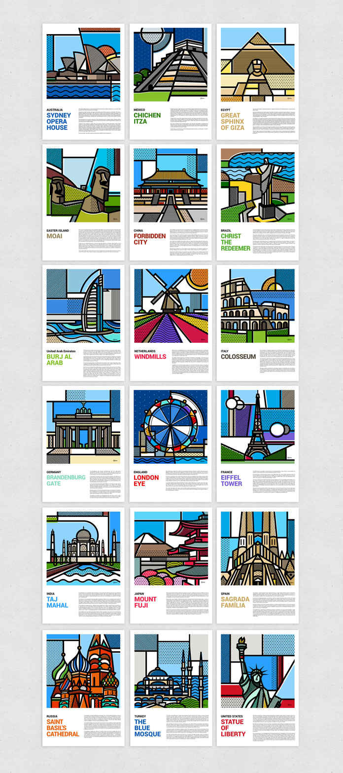 10-18-illustrations-of-landmarks-around-the-world